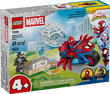 LEGO® Marvel Super Heroes™ 11206 Spidey auf Motorrad vs. Rhino