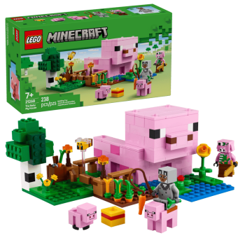 LEGO® Minecraft® 21268 Das Babyschwein-Haus