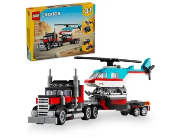 LEGO® Creator 3-in-1-Set 31146 Tieflader mit Hubschrauber