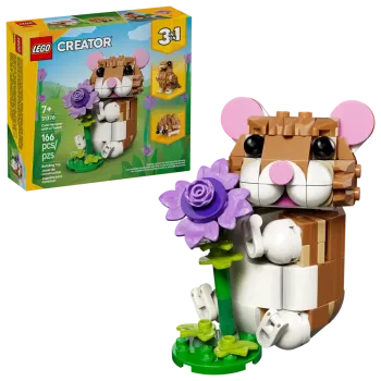 LEGO® Creator 3-in-1-Set 31376 Niedlicher Hamster mit Blume