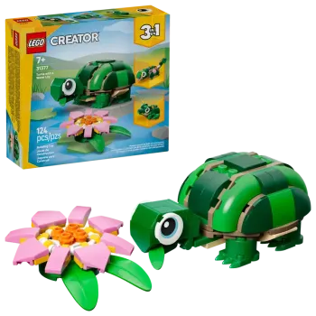 LEGO® Creator 3-in-1-Set 31377 Schildkröte mit Seerose