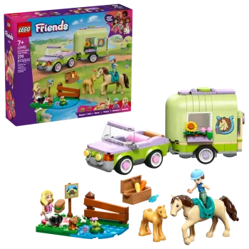 LEGO® Friends 42695 Pferd und Fohlen mit Pferdeanhänger