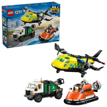 LEGO® City 60505 Kombinationsset mit Flugzeug, Wartungsfahrzeug und Luftkissenboot