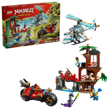 LEGO® Ninjago® 71857 Showdown am Baumhaus mit dem Ninja-Bike
