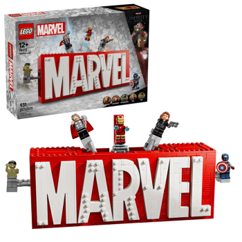 LEGO® Marvel Super Heroes™ 76313 MARVEL Logo & Minifiguren