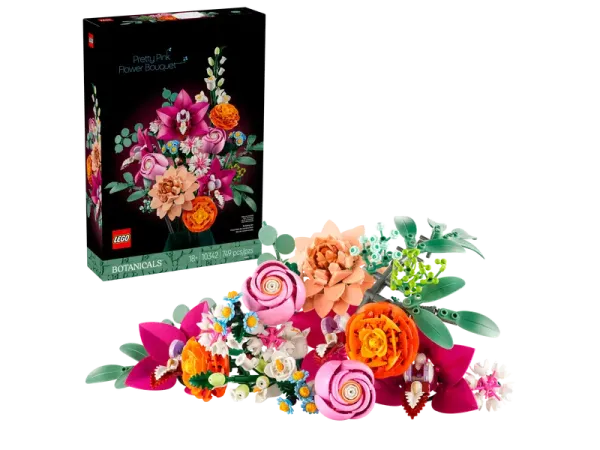 LEGO® Botanicals 10342 Schöner Rosafarbener Blumenstrauß