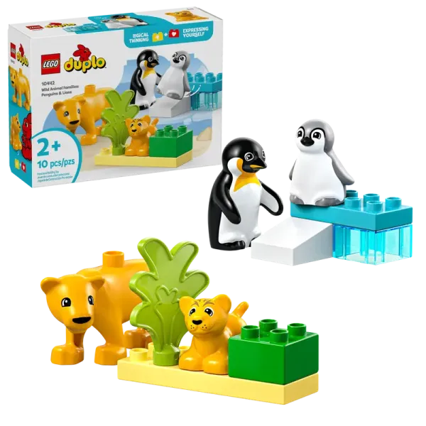 LEGO® Duplo® 10442 Wildtier-Familien: Pinguine und Löwen