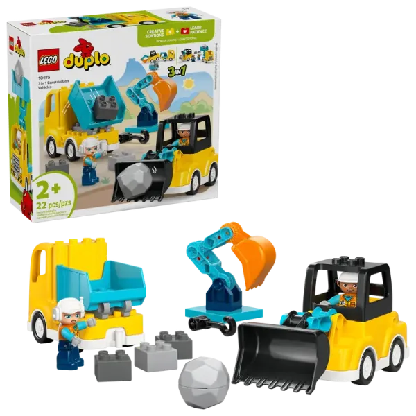 LEGO® Duplo® 10475 Baufahrzeuge – 3-in-1-Set
