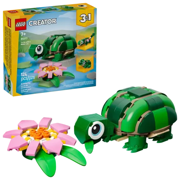 LEGO® Creator 3-in-1-Set 31377 Schildkröte mit Seerose
