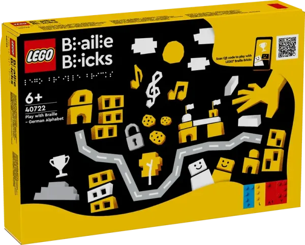 LEGO® Braille Bricks 40722 Spielspaß mit Braille – Deutsches Alphabet