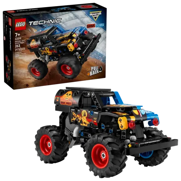 LEGO® Technic 42219 Monster Jam™ Grave Digger™ Feuer und Eis