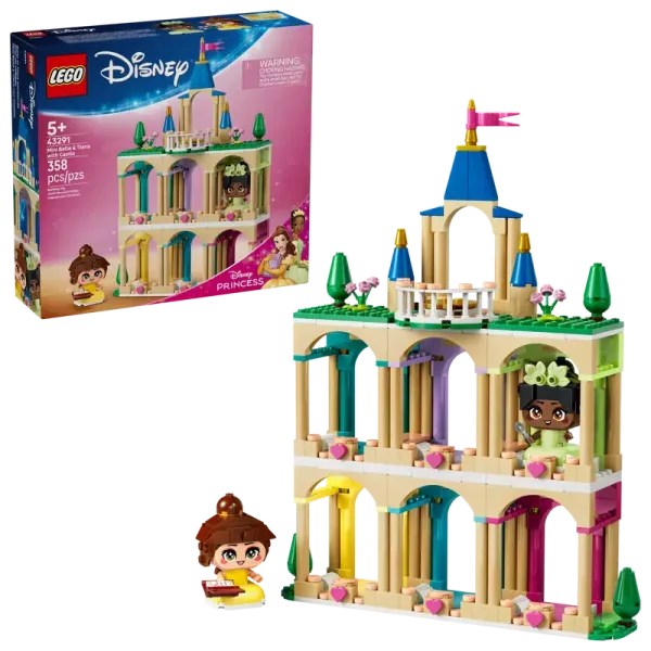 LEGO® Disney™ 43291 Die Mini-Prinzessinnen Belle und Tiana mit ihrem Schloss