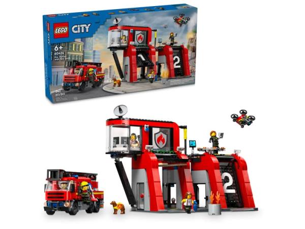 LEGO® City 60414 Feuerwehrstation mit Drehleiterfahrzeug