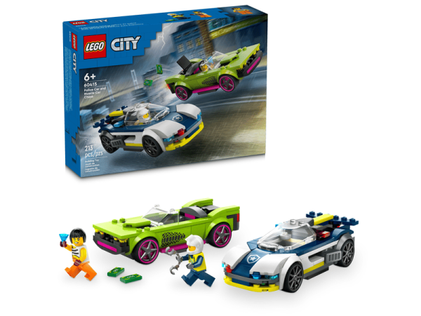 LEGO® City 60415 Verfolgungsjagd mit Polizeiauto und Muscle Car