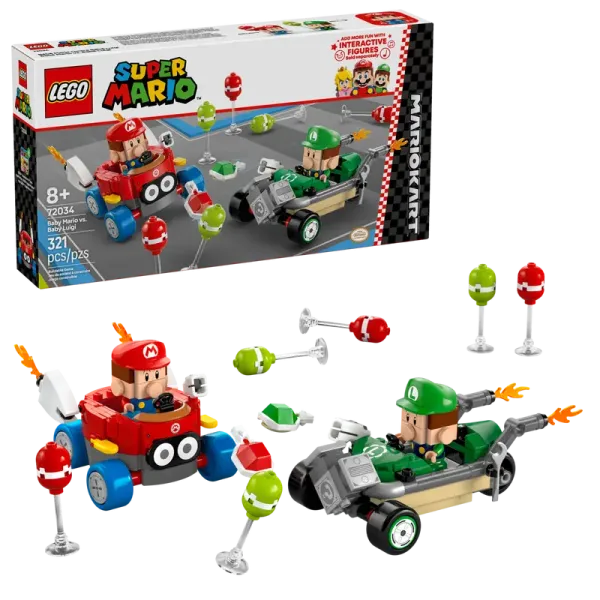 LEGO® Super Mario™ 72034 Mario Kart™ – Baby Mario vs. Baby Luigi