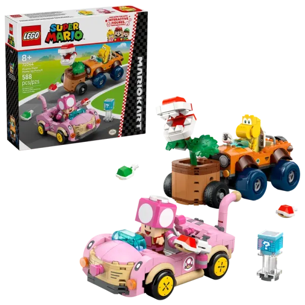 LEGO® Super Mario™ 72044 Mario Kart™ – Power-Up-Jagd mit Piranha-Pflanzen