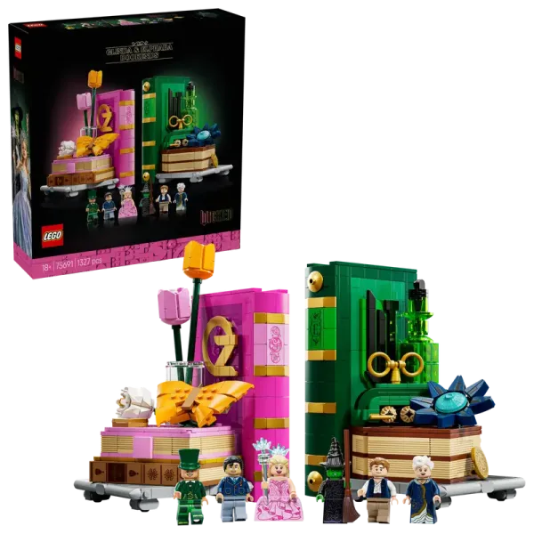 LEGO® Wicked 75691 Glinda und Elphaba Bücherstützen