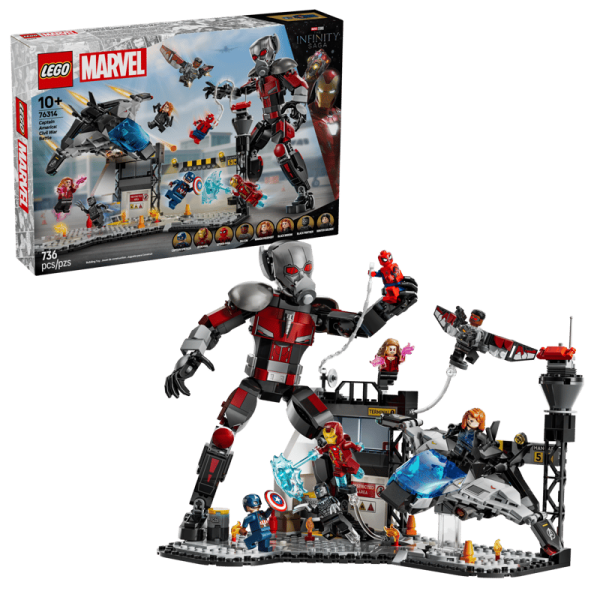 LEGO® Marvel Super Heroes™ 76314 Captain America: Civil War Actionduell