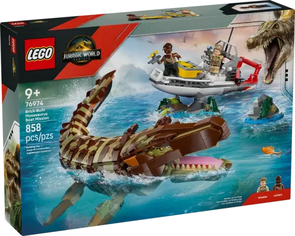 LEGO® Jurassic World™ 76974 Mosasaurier: Die Bootmission