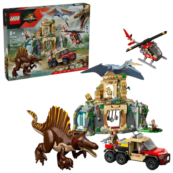 LEGO® Jurassic World™ 76976 Spinosaurier & Quetzalcoatlus: Hubschrauber-Einsatz