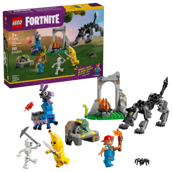 LEGO® Fortnite 77075 Das Lager von Schali und der Zündkerzenkünstlerin