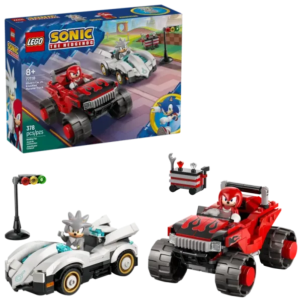 LEGO® Sonic The Hedgehog™ 77118 Silvers Auto vs. Knuckles' Monstertruck