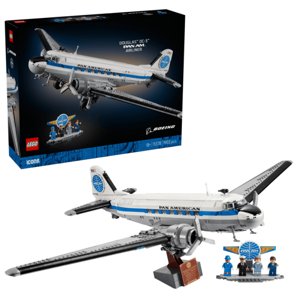 LEGO® Icons 11378 Douglas™ DC-3™ PAN AM® Passagierflugzeug